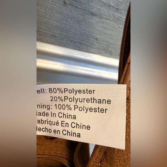 NWT new Anthropologie large faux suede slouchy bag purse tan  Hobo Bag - Picture 14 of 16